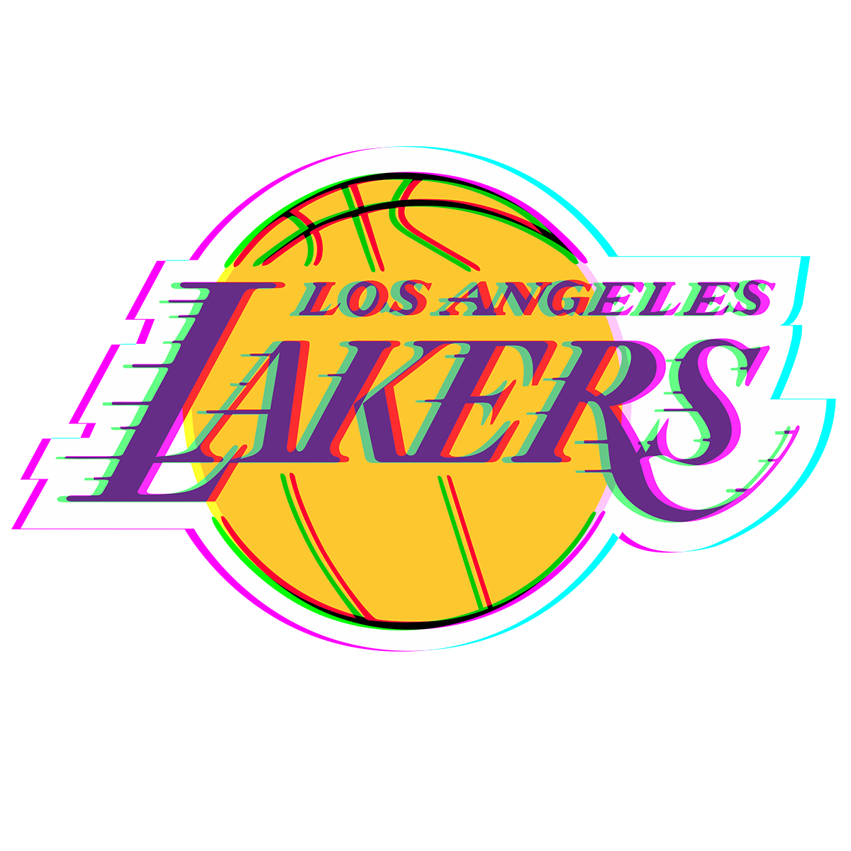 Phantom Los Angeles Lakers logo iron on paper